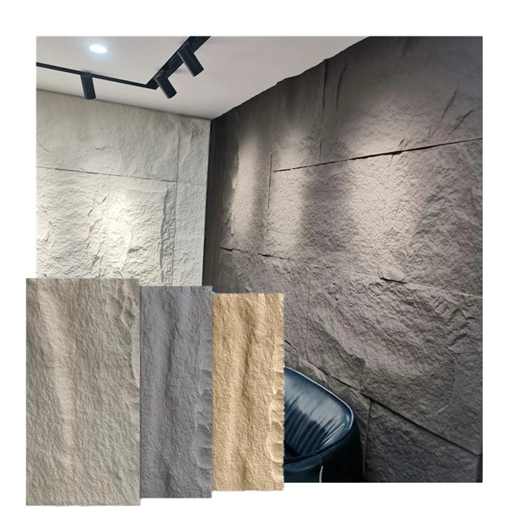 Panel wal carreg pu ysgafn
